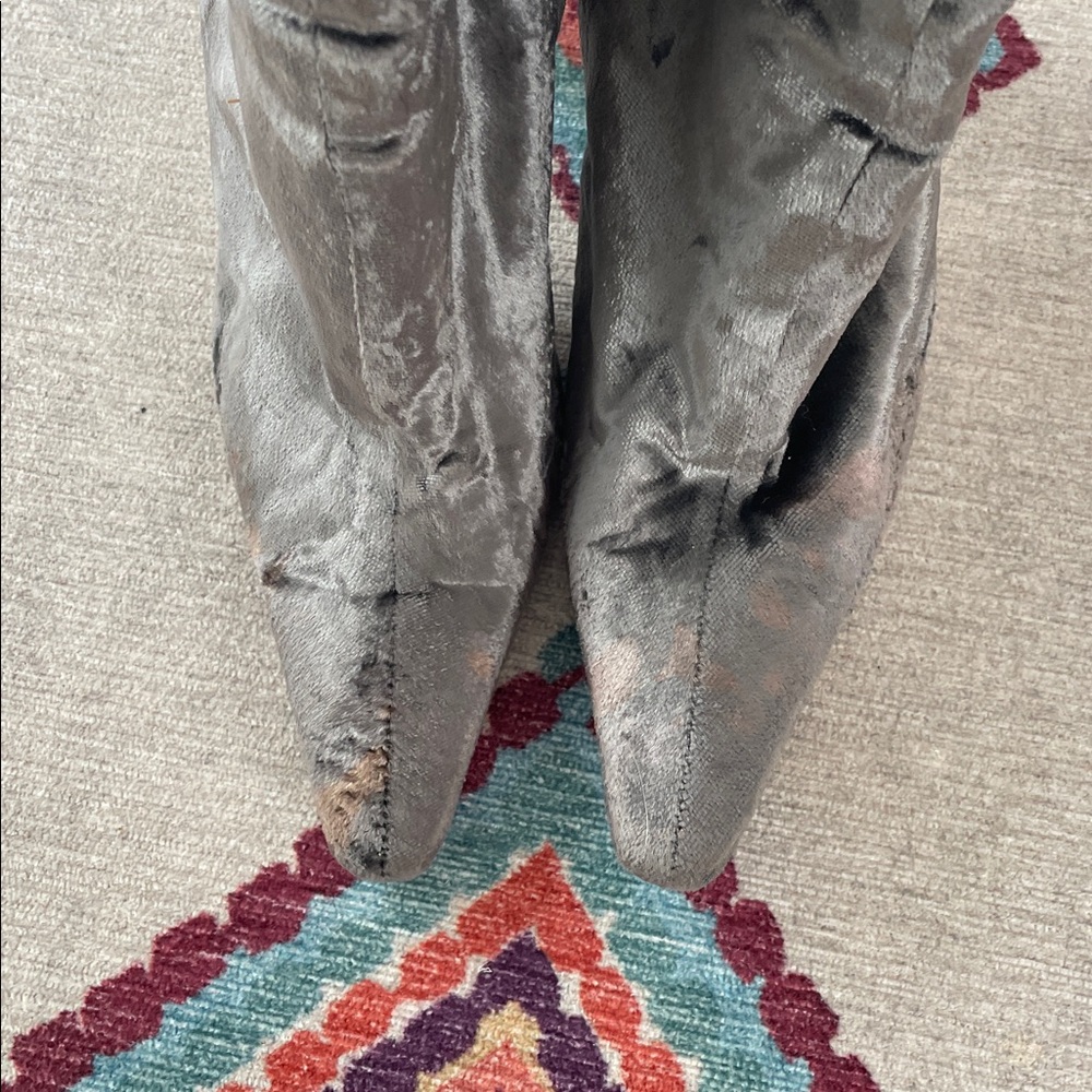 Gucci Velvet Over the knee boots - Picture 10 of 11